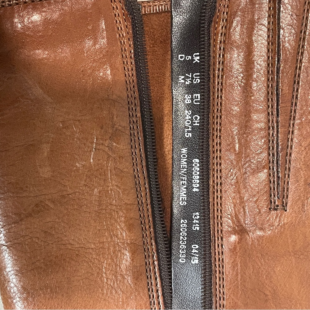 Clarks Womens 7.5 M‎ Mullin Spice Brown Leather Knee High Riding Boot Equestrian - Picture 16 of 16